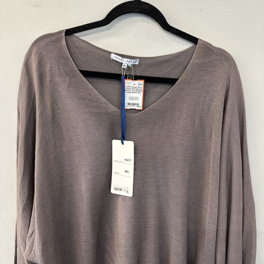 Tempo Paris Brown Slouchy Top Medium/ Large