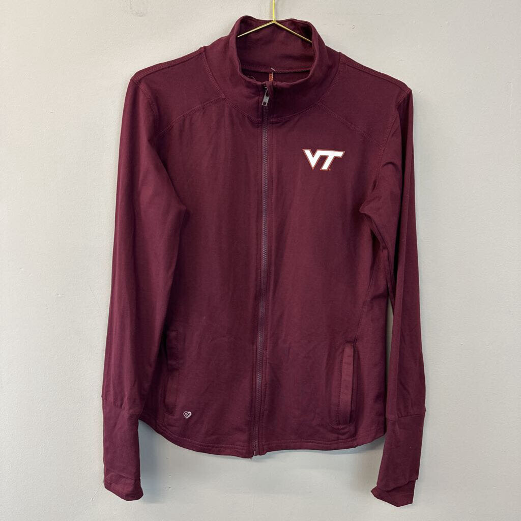 Colosseum Maroon Long Sleeve Zip Up VT Jacket Large