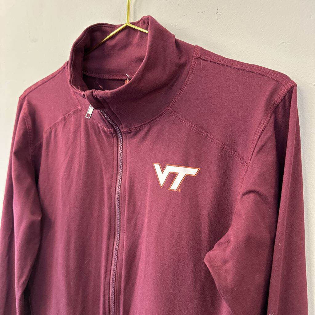 Colosseum Maroon Long Sleeve Zip Up VT Jacket Large