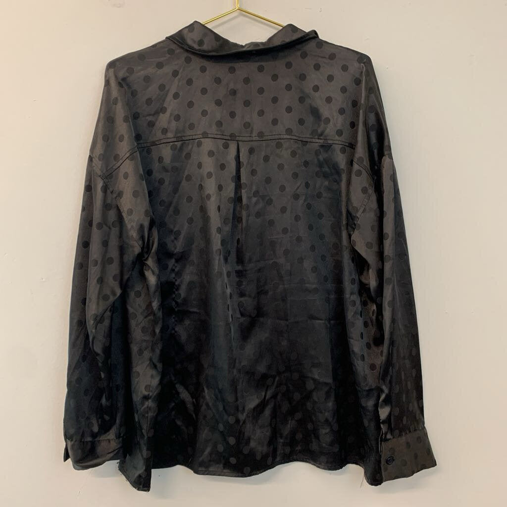 Le Lis Silky Polka Dot Blouse Large