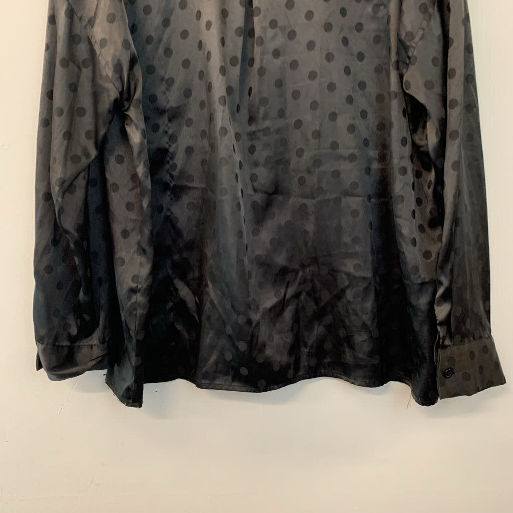 Le Lis Silky Polka Dot Blouse Large