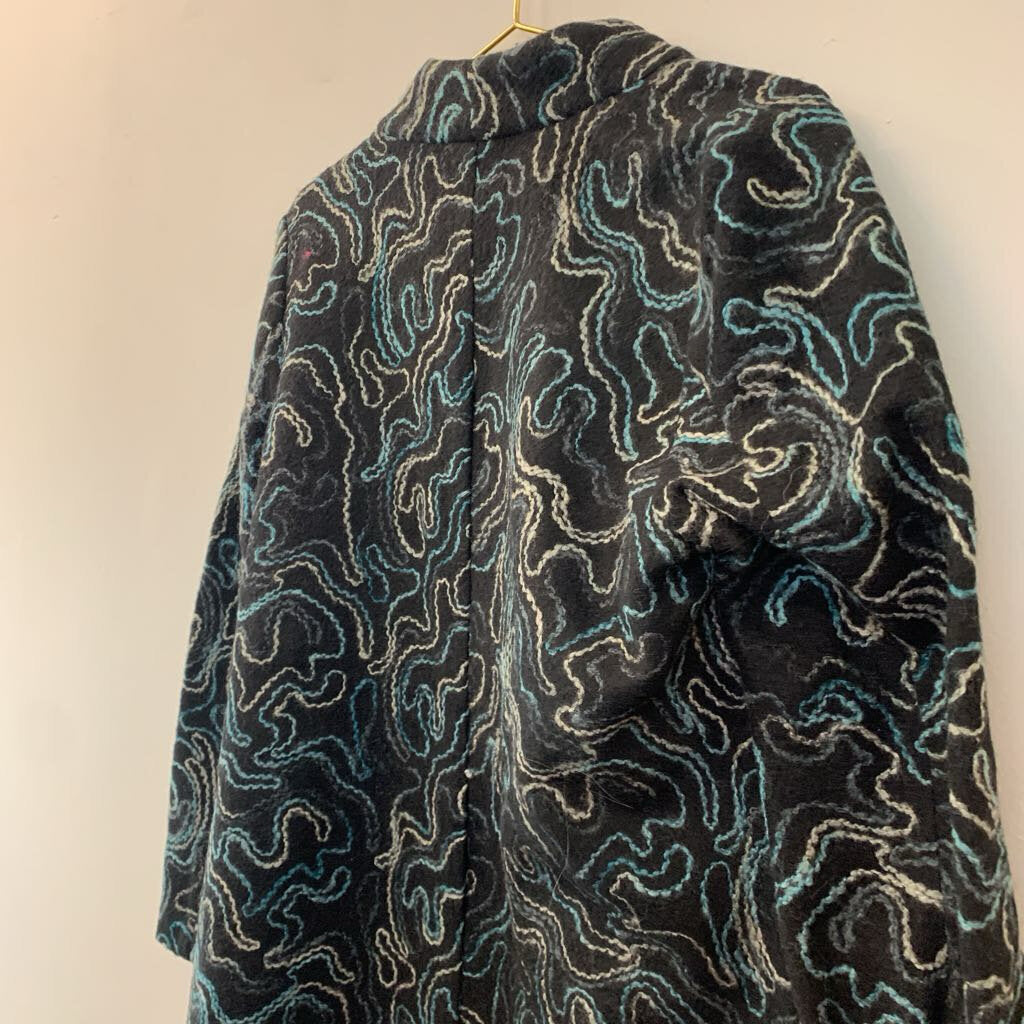 J. Jill Yarn Embroidered Long Jacket Medium