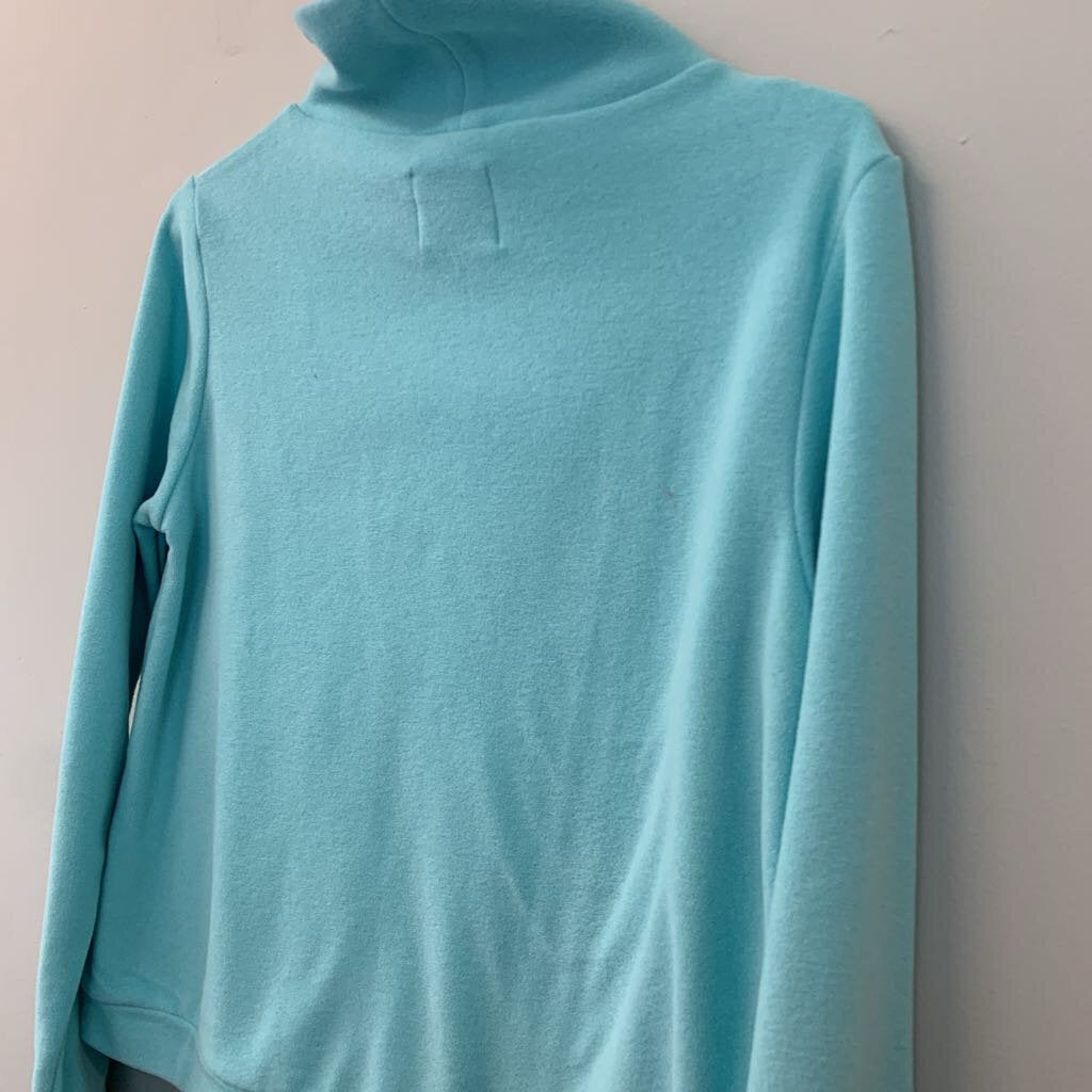 Dudley Stephens Soft Blue Long Sleeve Turtleneck Top Small