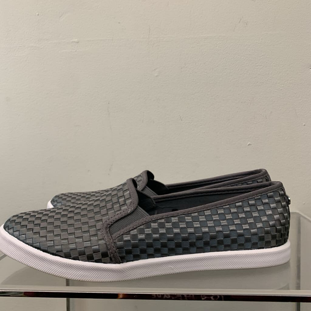 Nautica Grey Weave Textured Low Top Slip On Shoes 8.5