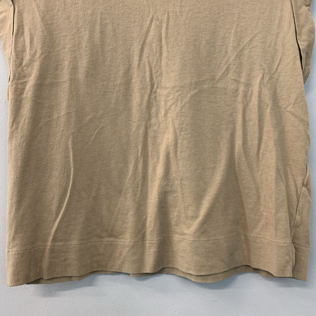 Banana Republic Brown Short Sleeve Boxy Top Small