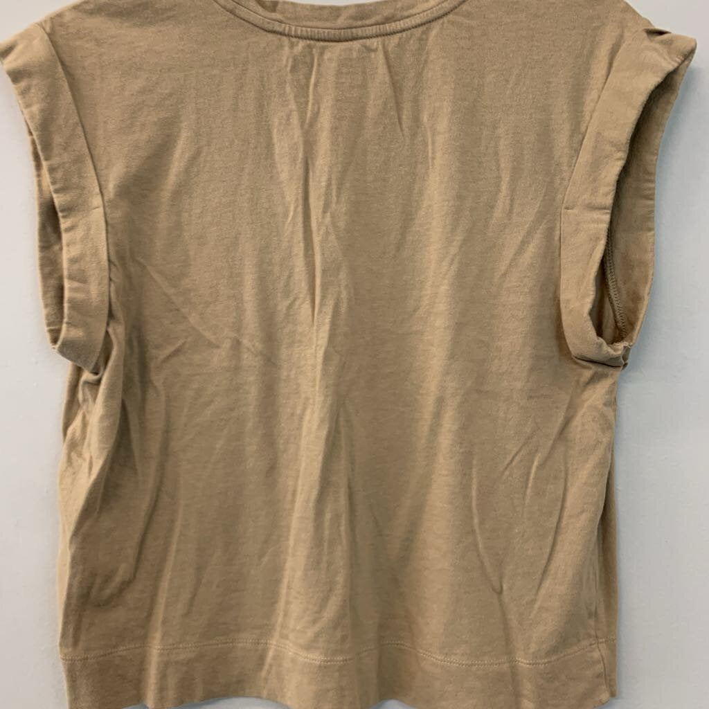 Banana Republic Brown Short Sleeve Boxy Top Small