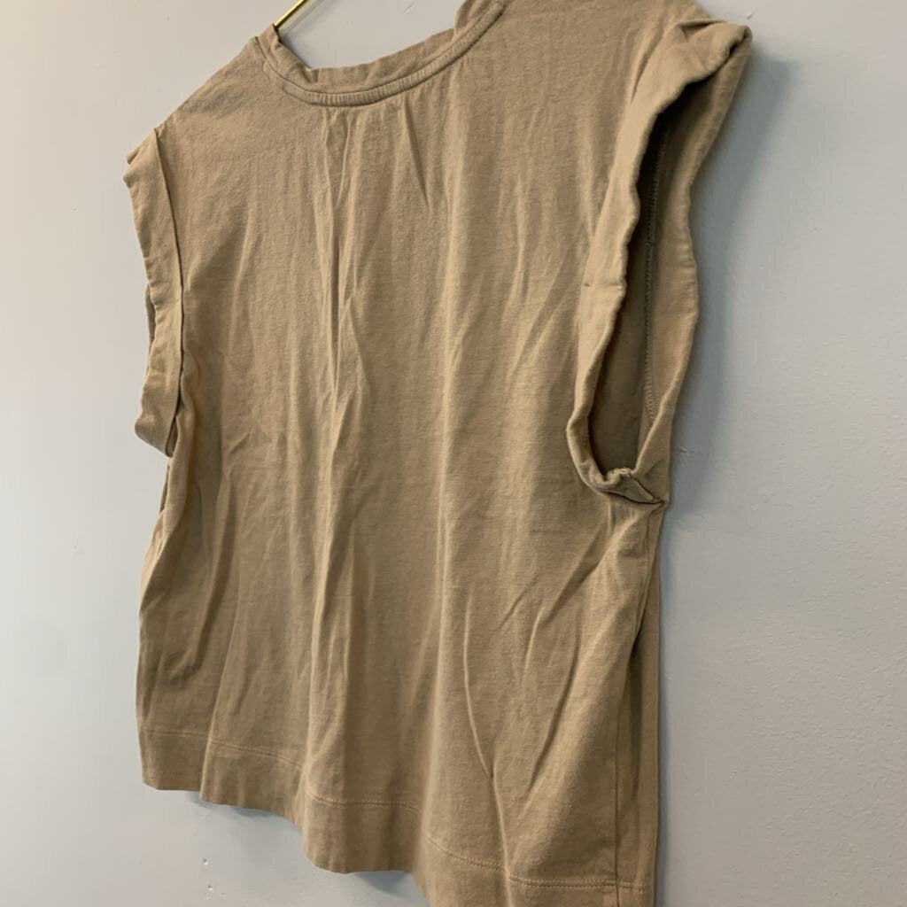 Banana Republic Brown Short Sleeve Boxy Top Small