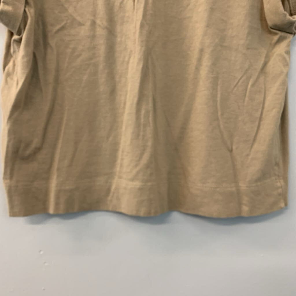 Banana Republic Brown Short Sleeve Boxy Top Small