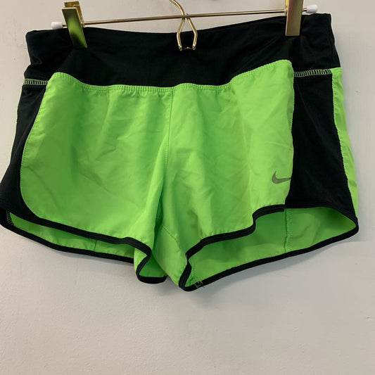 Nike Dri Fit Lime Green/ Black Athletic Shorts Medium