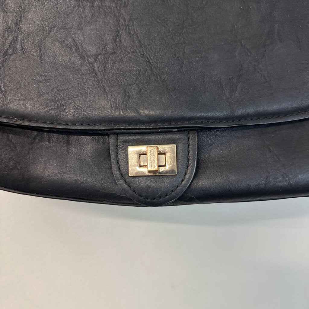 Urban Expressions Black Leather Fold Over Purse