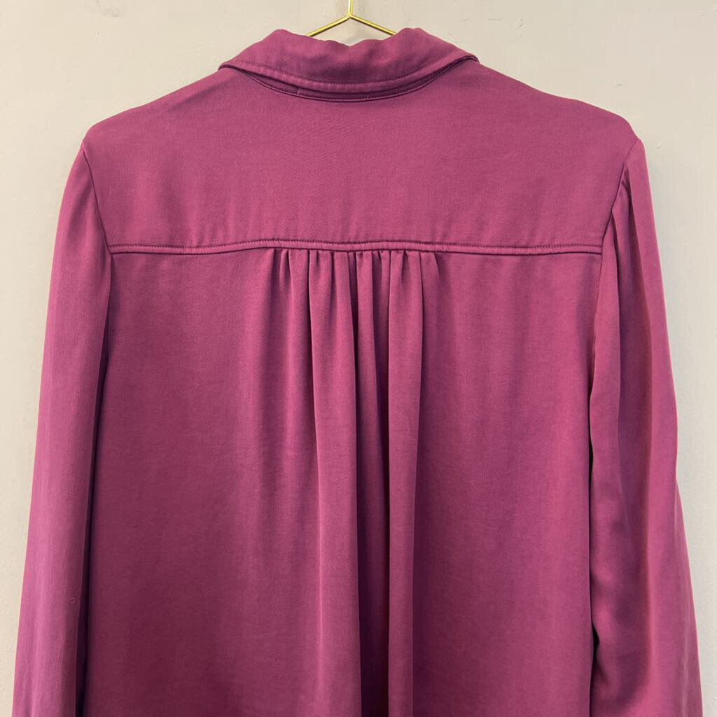 Cloth and Stone Purple Soft Long Sleeve Button Down Top Large