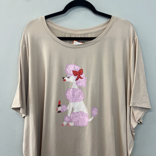 Bouffants and Broken Hearts Poodle Short Sleeve Graphic Tee 4X