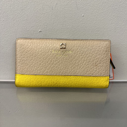 Kate Spade Cream/ Yellow Wallet