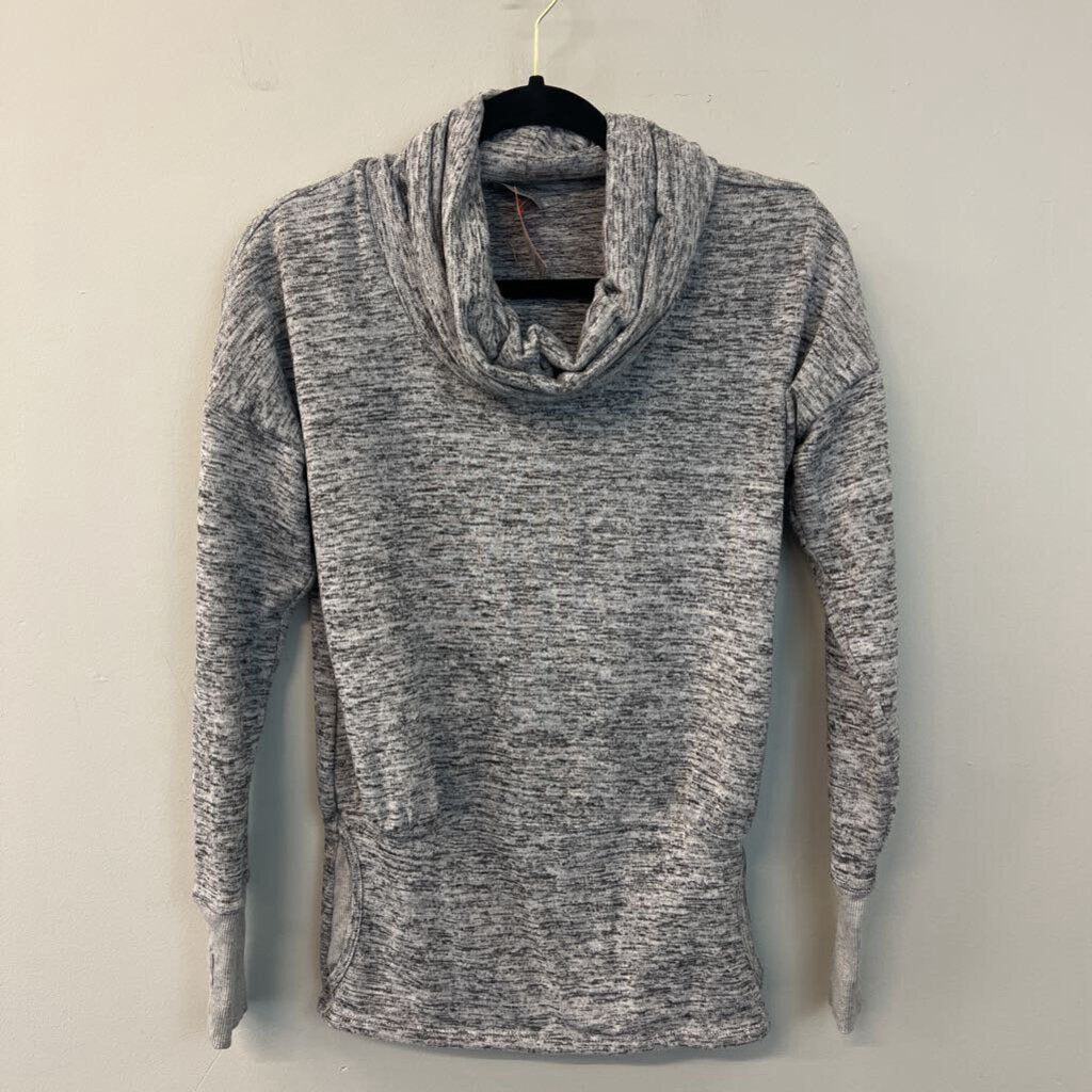 Athleta Grey Cowl Neck Long Sleeve Pullover XXS