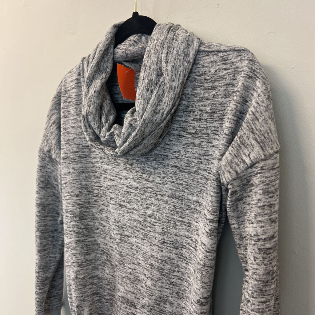 Athleta Grey Cowl Neck Long Sleeve Pullover XXS