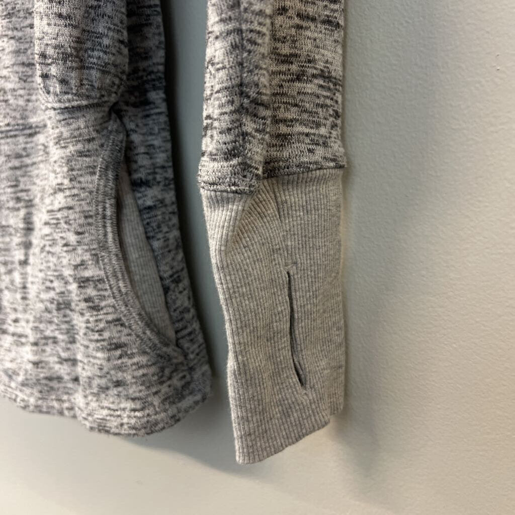 Athleta Grey Cowl Neck Long Sleeve Pullover XXS