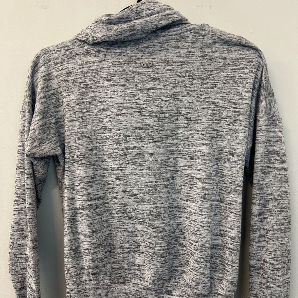 Athleta Grey Cowl Neck Long Sleeve Pullover XXS