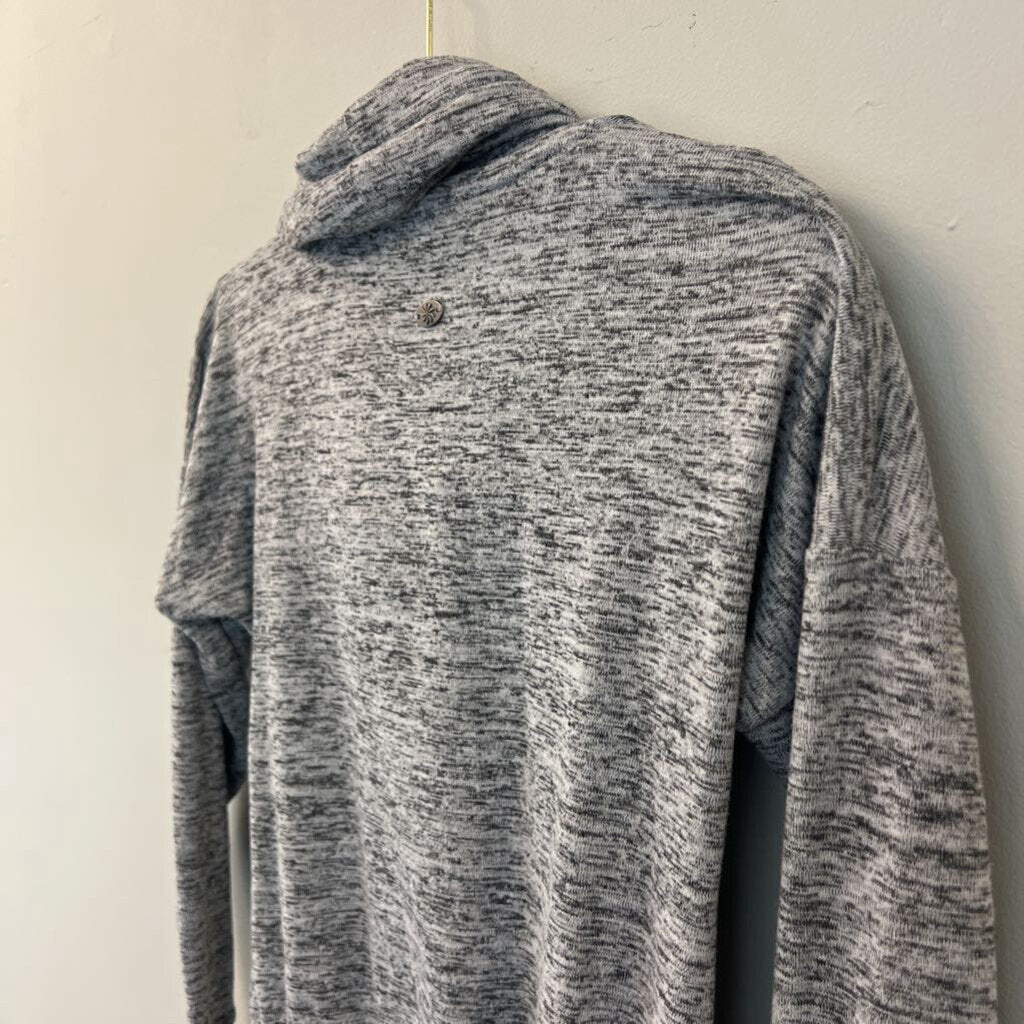 Athleta Grey Cowl Neck Long Sleeve Pullover XXS