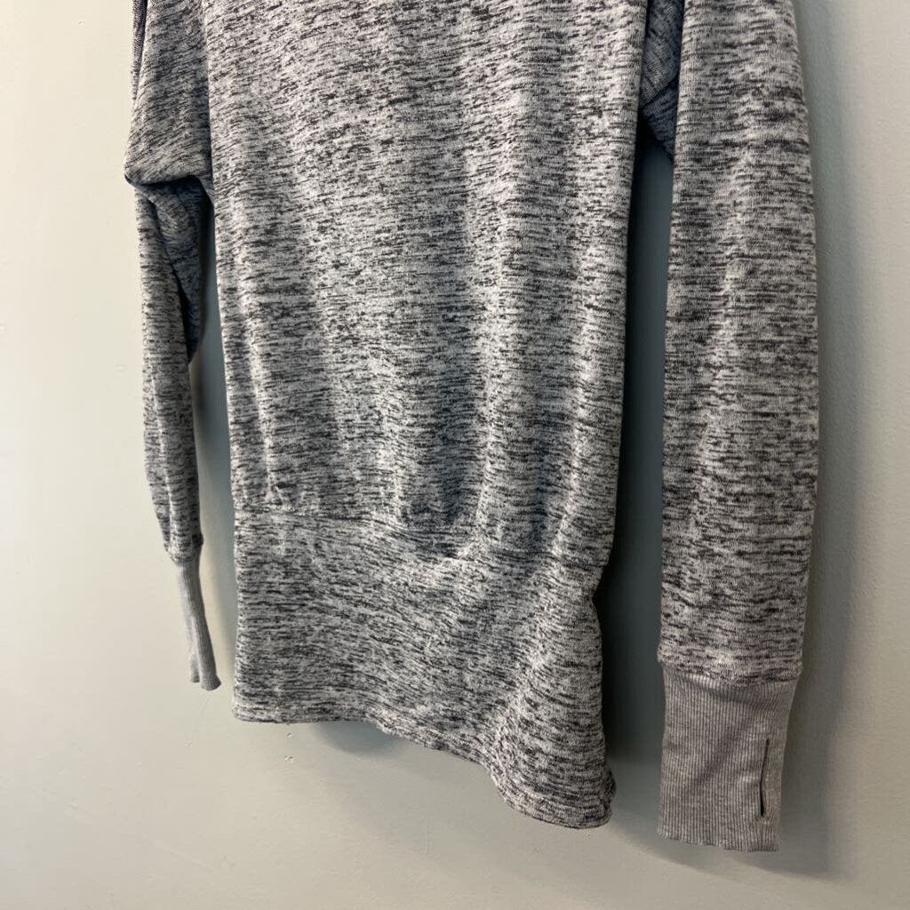 Athleta Grey Cowl Neck Long Sleeve Pullover XXS