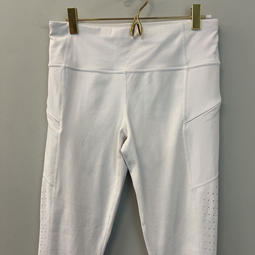 Athleta White Cropped Athletic Leggings Small