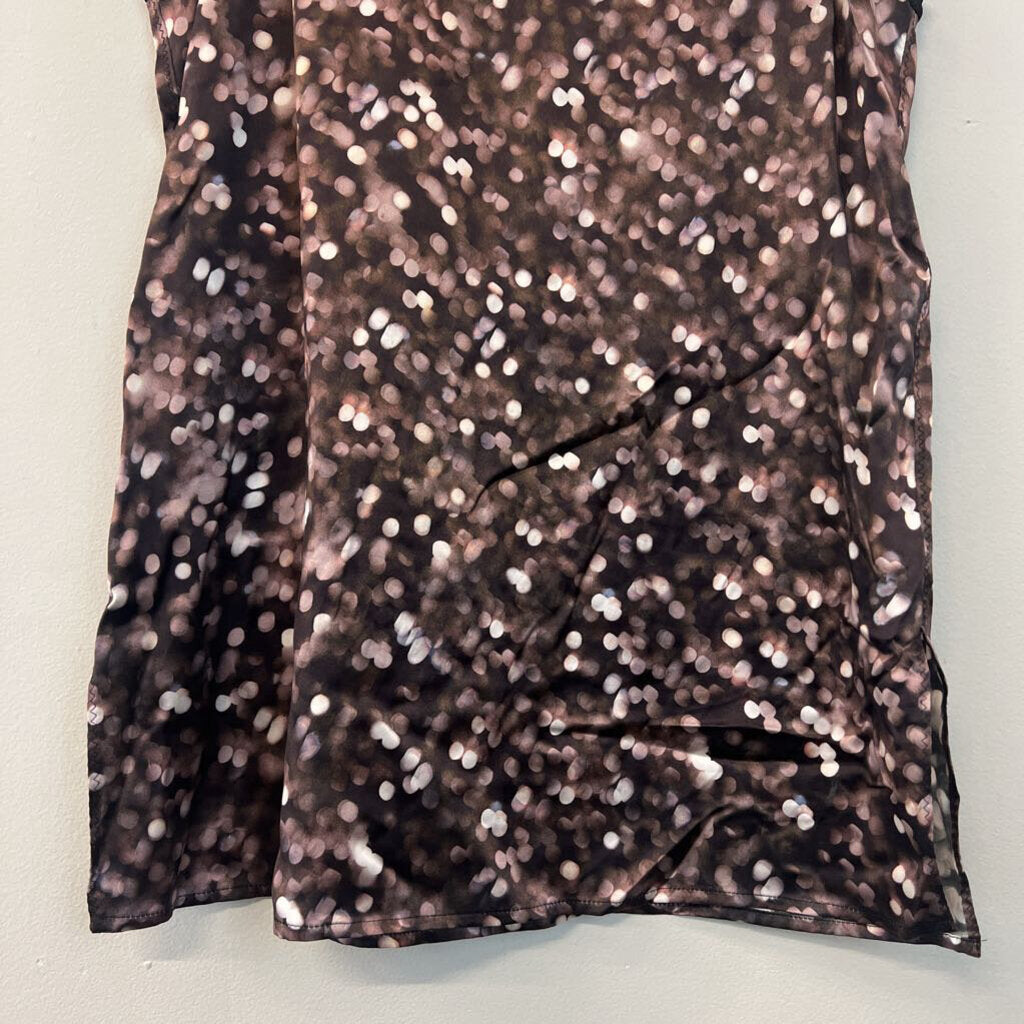 Rag and Bone Black/ Brown Print Sleeveless Top Extra Small