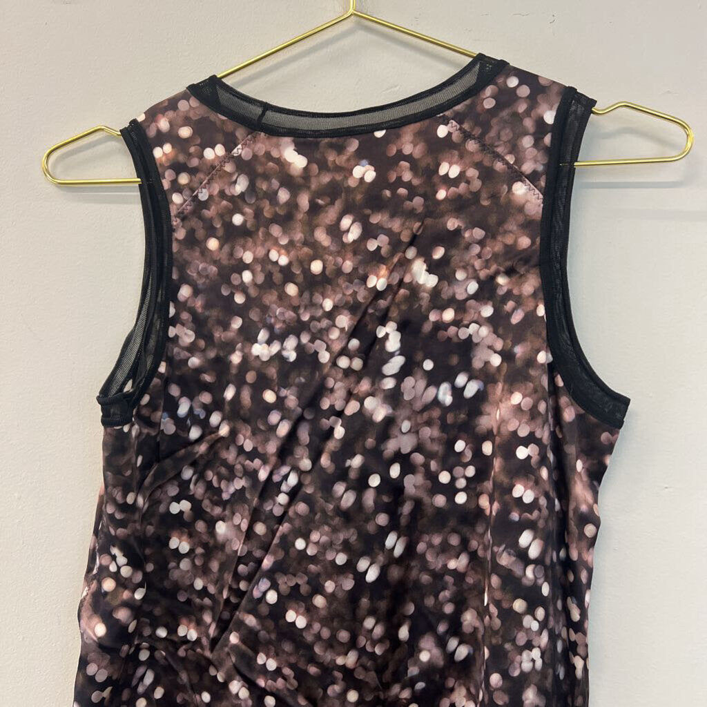 Rag and Bone Black/ Brown Print Sleeveless Top Extra Small