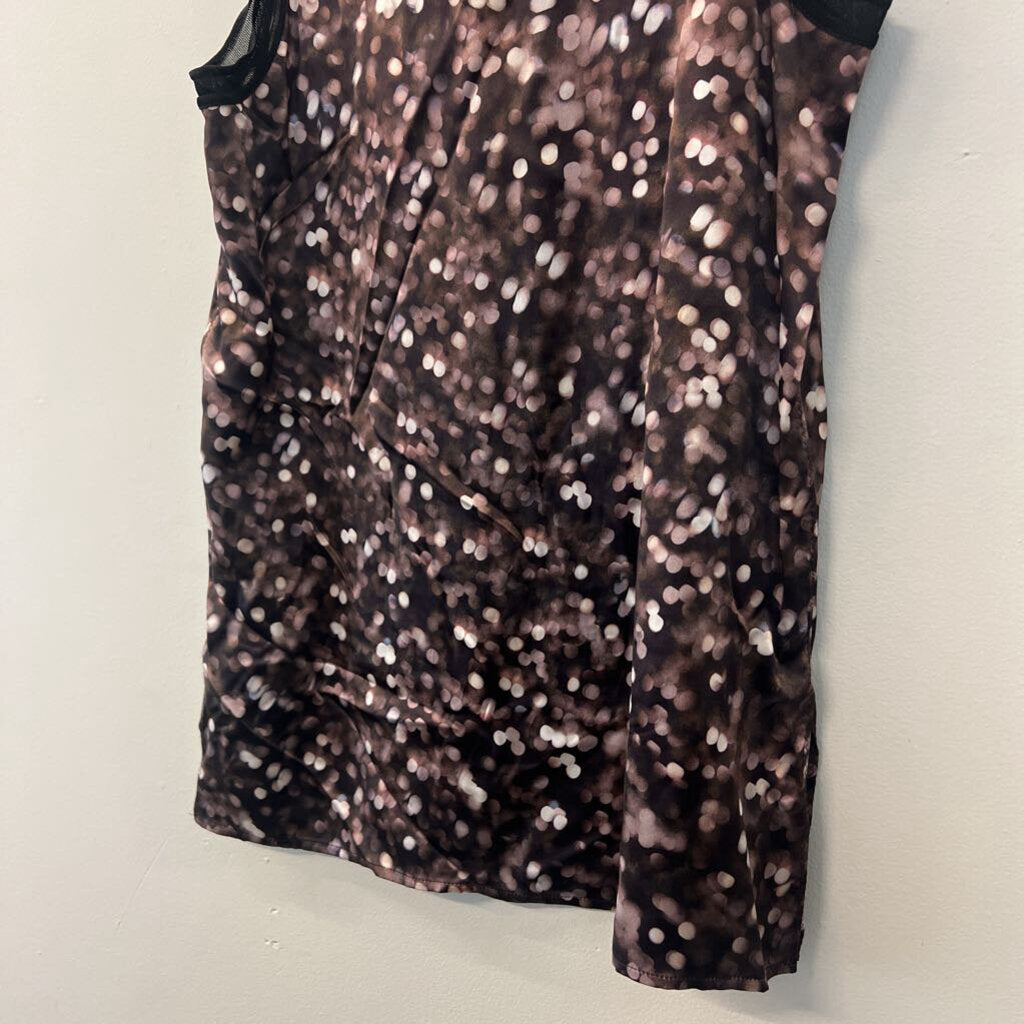 Rag and Bone Black/ Brown Print Sleeveless Top Extra Small