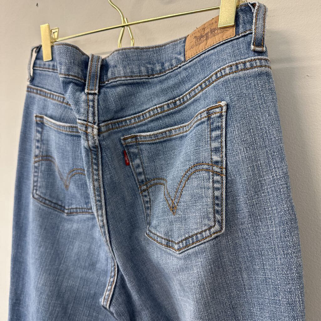 Levi's Light Wash 505 Straight Leg Jeans 10