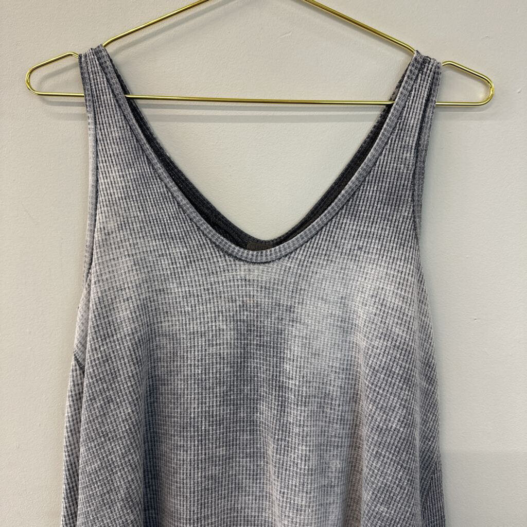 We The Free Grey Waffle Knit Tank Small