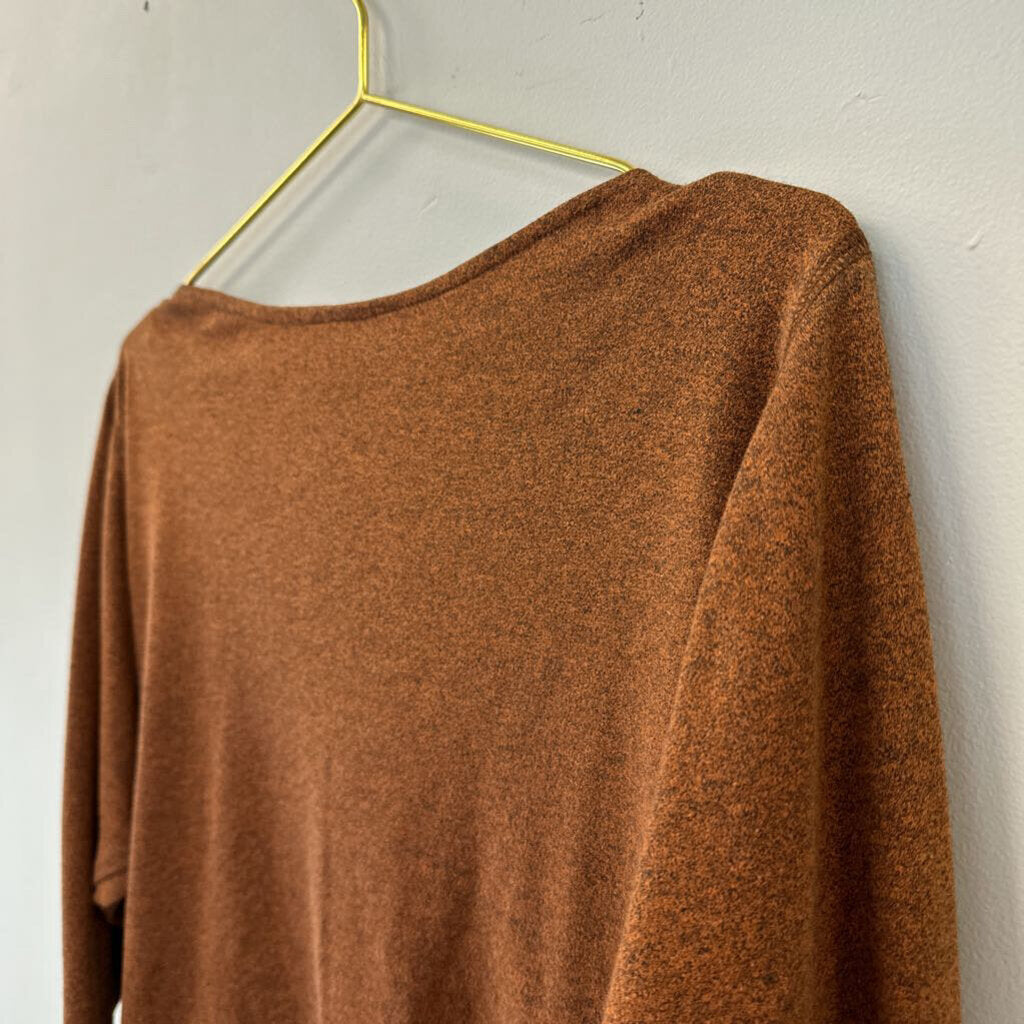 Vintage Patti Cappalli Orange Long Sleeve Top Small