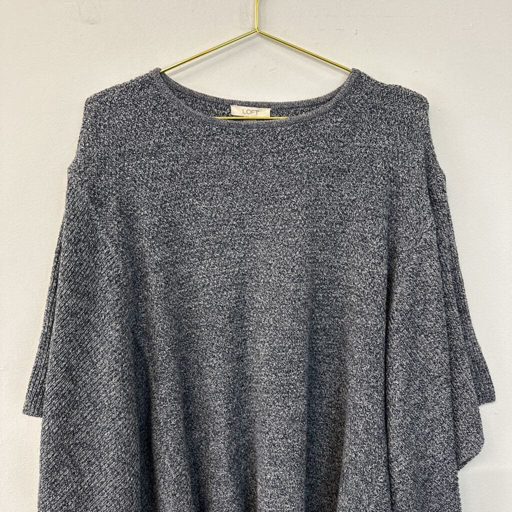 Loft Grey Poncho Top XS/S