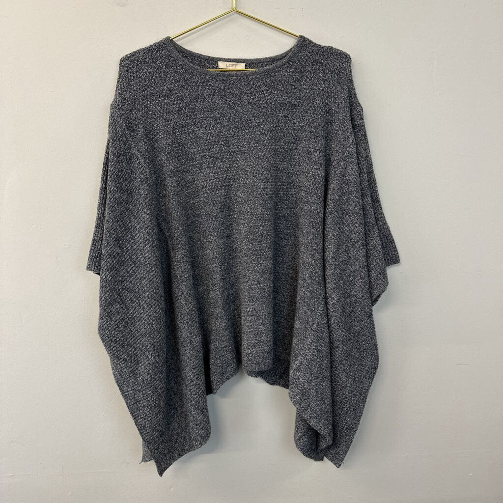 Loft Grey Poncho Top XS/S