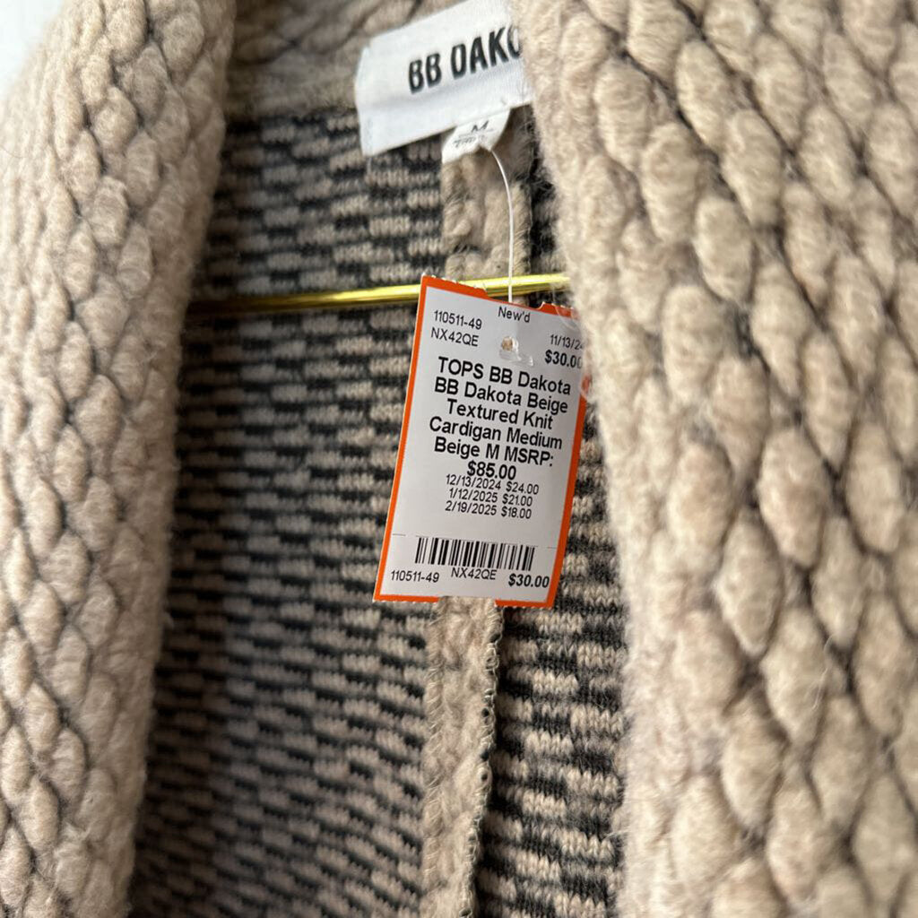 BB Dakota Textured Knit Cardigan