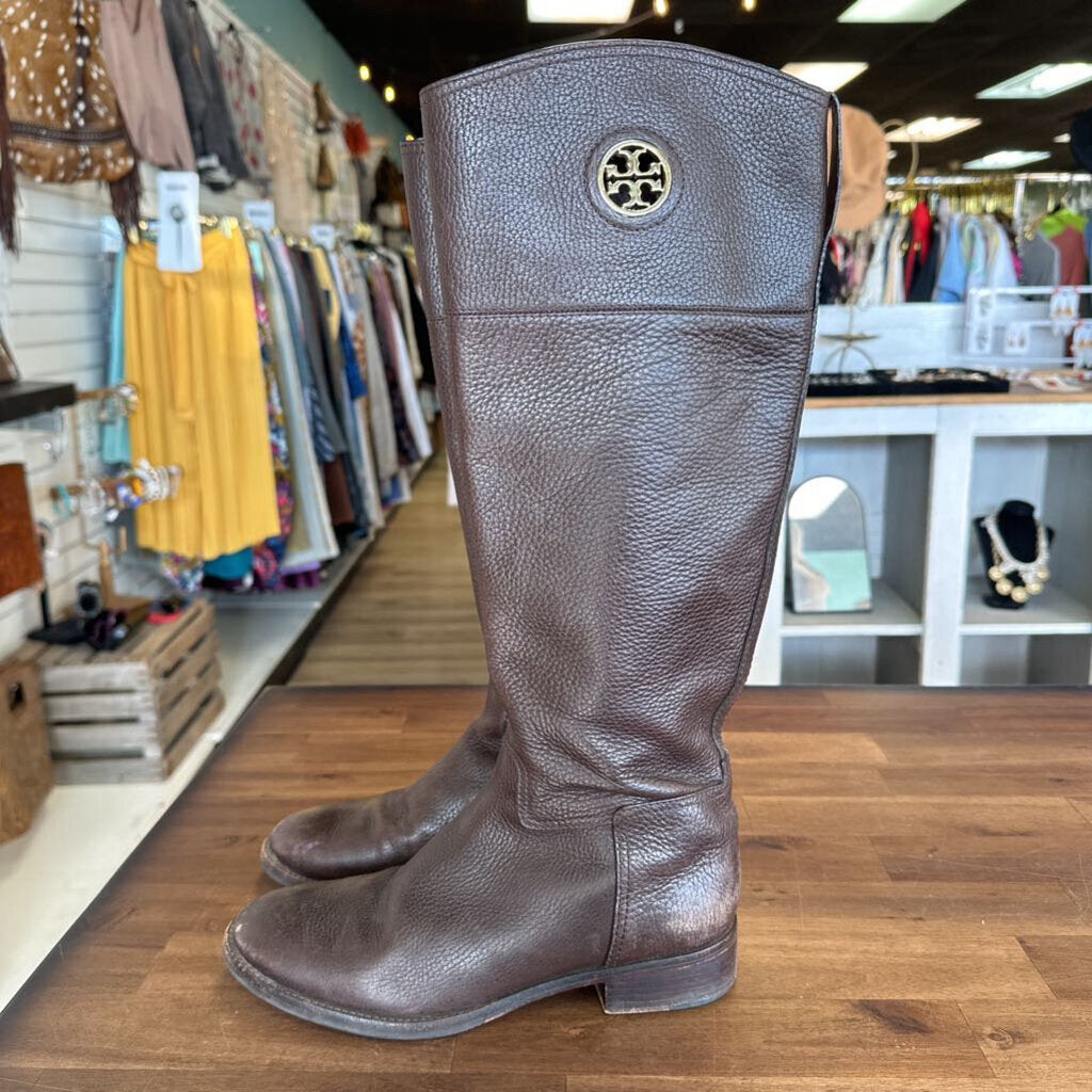 Tory Burch Brown Leather Boots