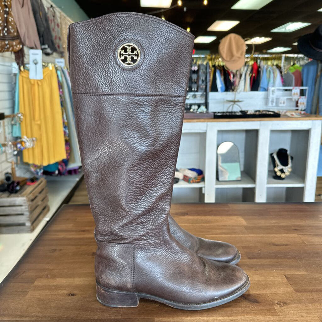 Tory Burch Brown Leather Boots