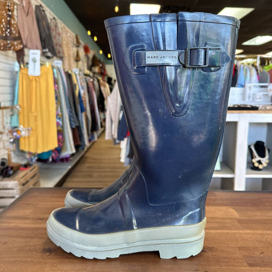 Marc Jacobs Navy Rain Boots