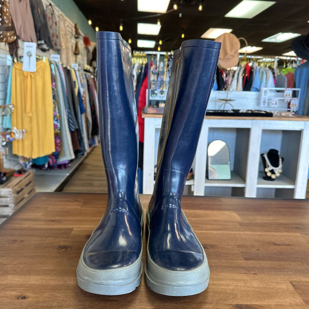 Marc Jacobs Navy Rain Boots