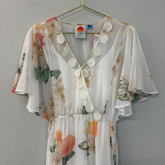 Anthropologie Farm Floral Maxi Dress