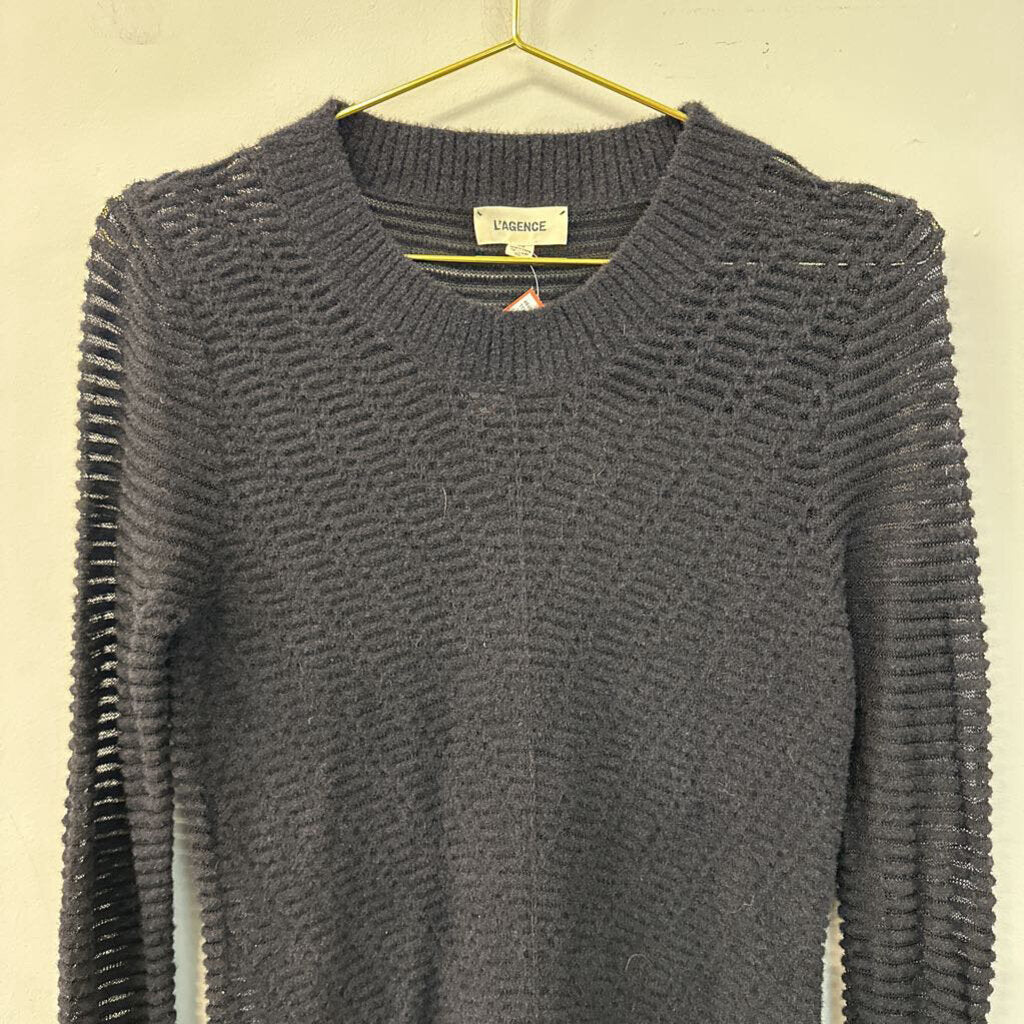 L'AGENCE Black Knit Sweater