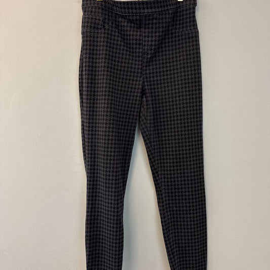 Spanx Grey/ Black Houndstooth Pull On Pants Extra Large