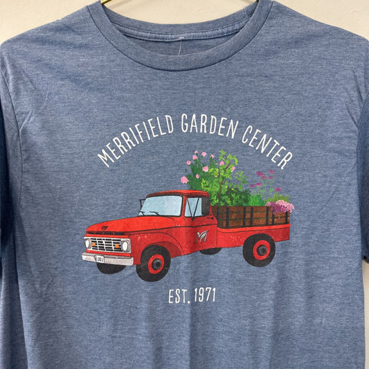 Blue Merrifield Garden Center Short Sleeve Graphic Tee Medium