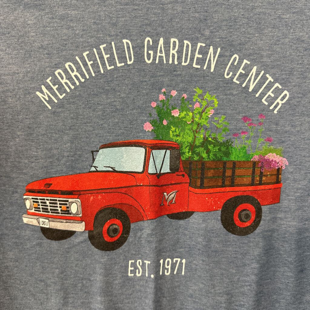 Blue Merrifield Garden Center Short Sleeve Graphic Tee Medium