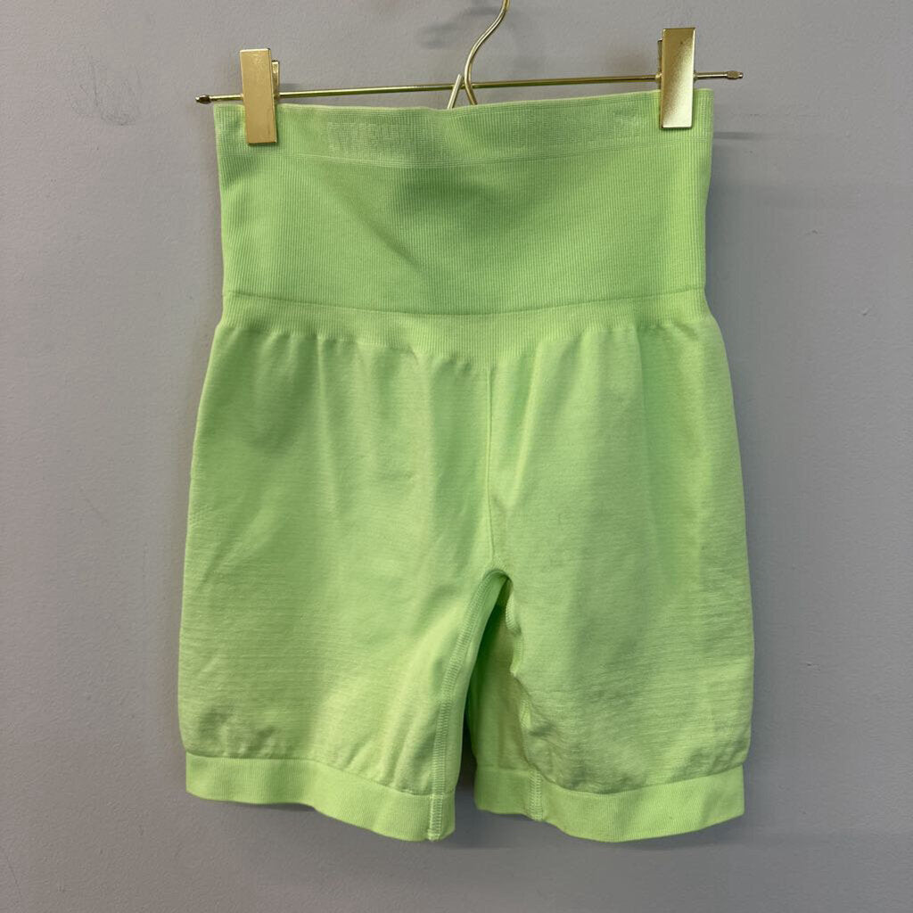 Gym Shark Lime Green Biker Shorts Small