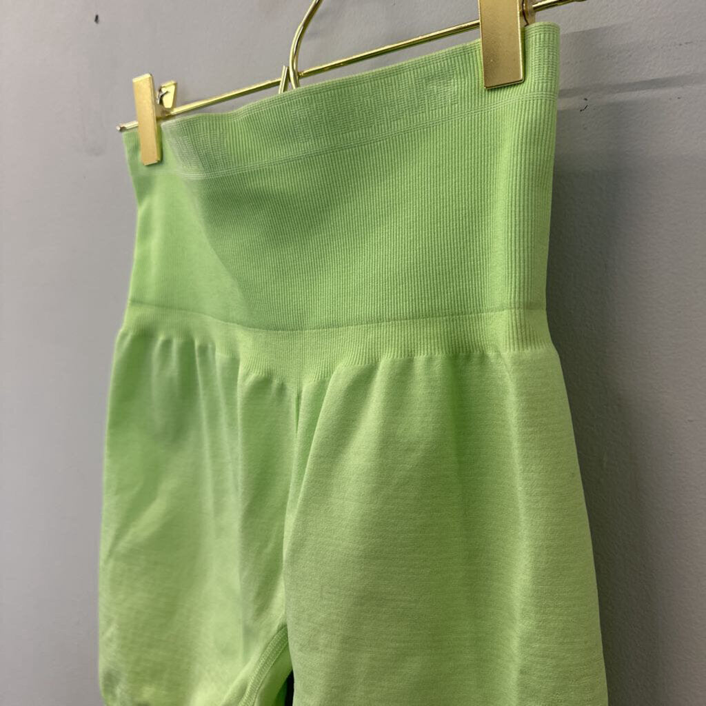 Gym Shark Lime Green Biker Shorts Small