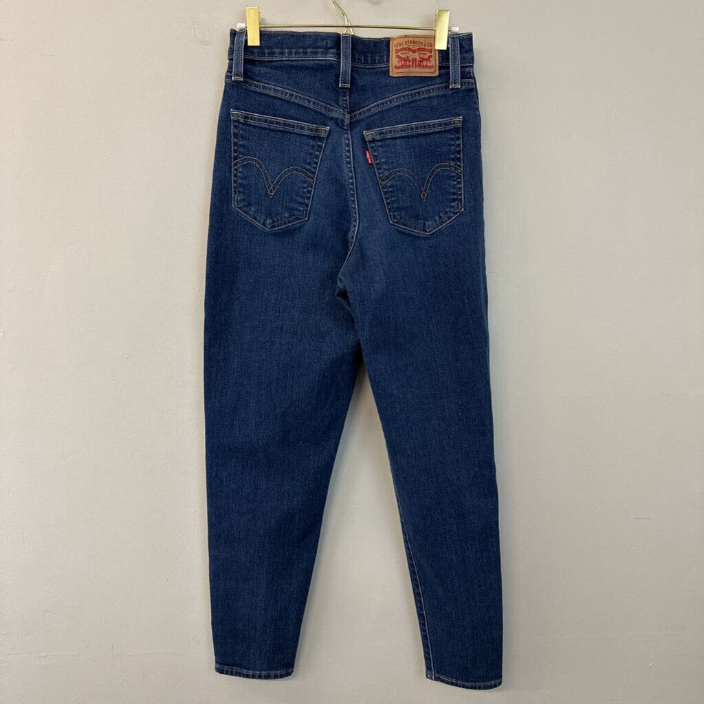 Levi's Dark Wash High Waisted Mom Jeans 27