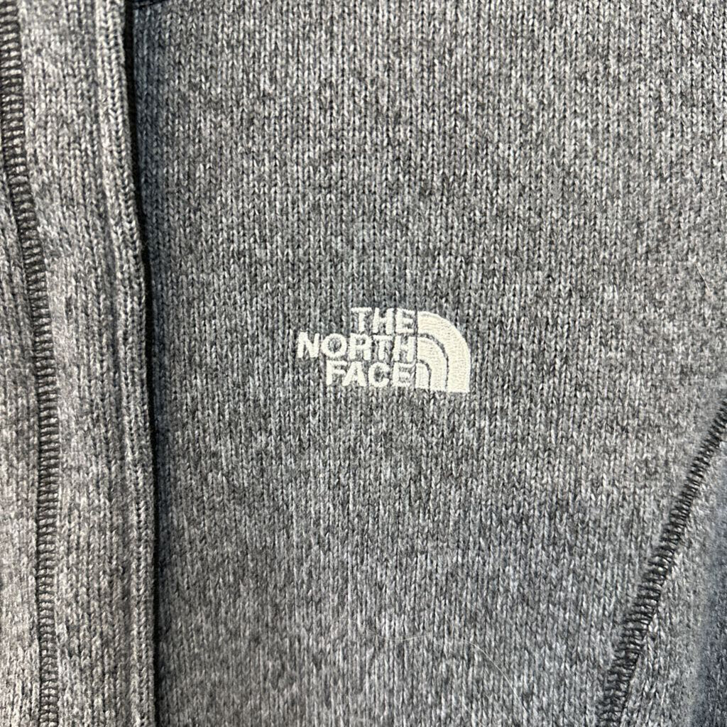 The North Face Grey Zip Up Fleece Lined Jacket Medium