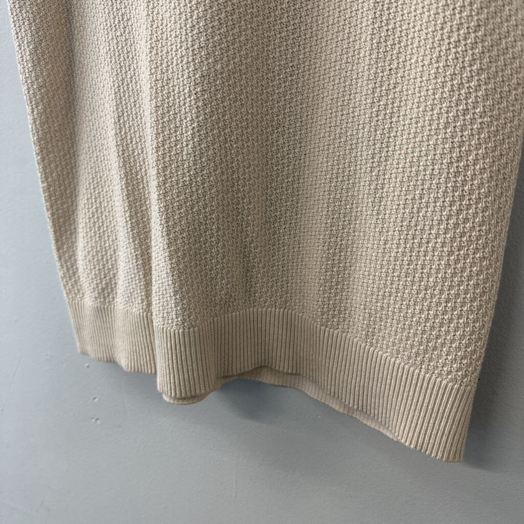 Loft Beige/ Black Trim Knit Tank Small