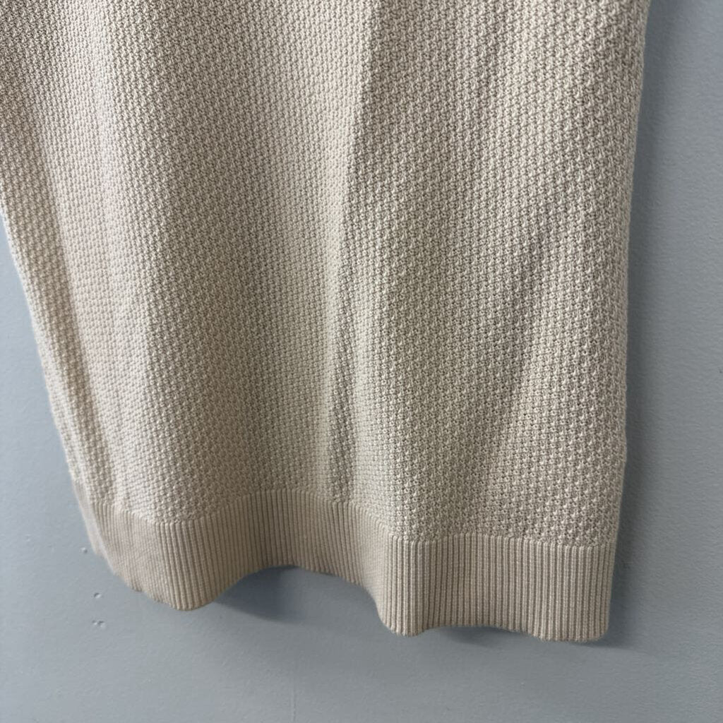 Loft Beige/ Black Trim Knit Tank Small