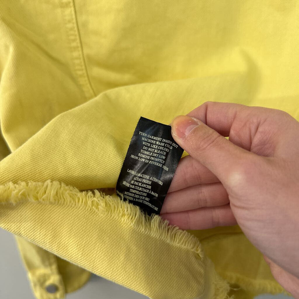 Blank NYC Yellow Denim Jacket Medium