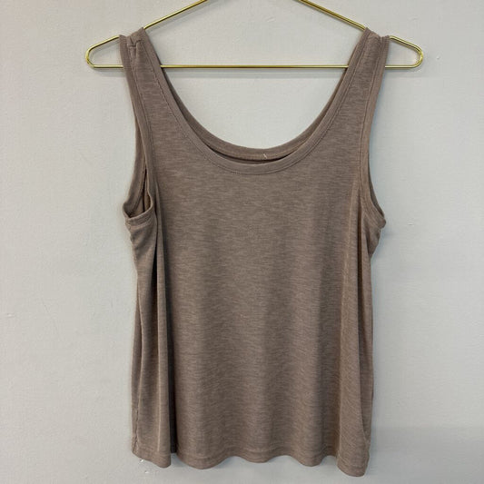 Madewell Brown Ribbed Tank Small